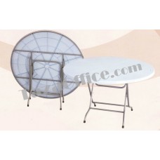 Foldable Round Plastic Table (Diameter 4 ft)